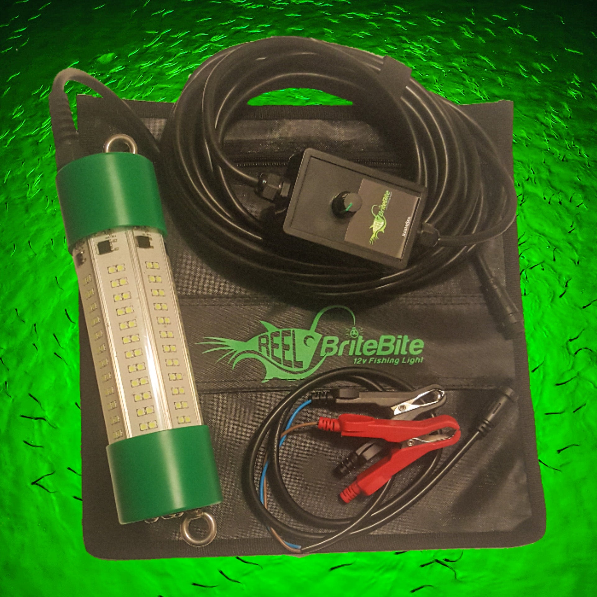Portable Underwater LED Fishing Light with 5m Cable (12v-24v) – Green –  Outnet NZ